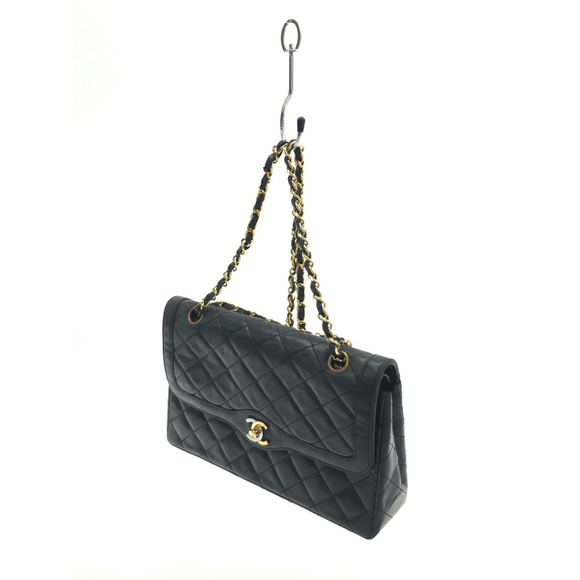 Chanel Lamb Leather Chain Shoulder Bag Black - Picture 2 of 6
